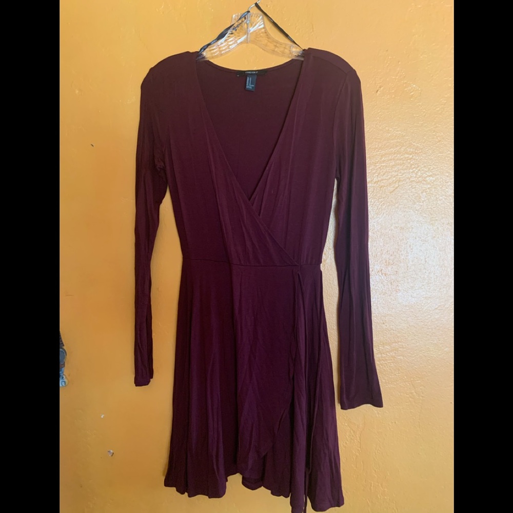 Cute knee length burgundy romper